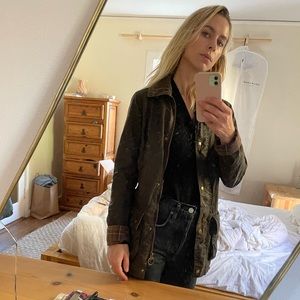 Olive Barbour Beadnell Jacket